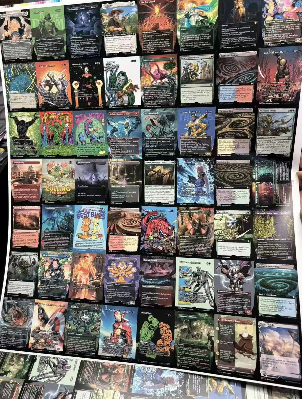 Custom TCG proxy card collection